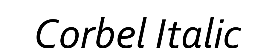 Corbel Italic Yazı tipi ücretsiz indir